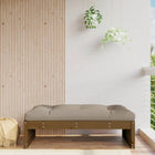 Voetenbank tuin 120x80 cm massief grenenhout honingbruin