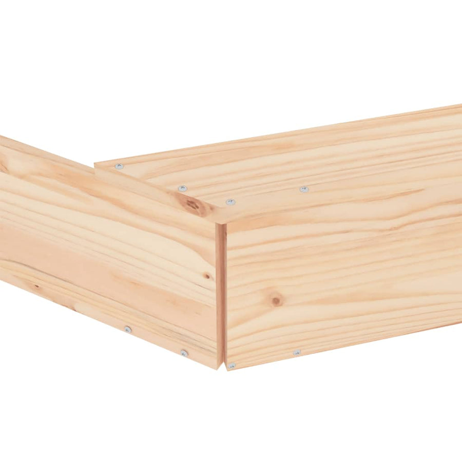 Zandbak Met Bankjes Achthoekig Massief Grenenhout 111 x 111 x 20 cm Natuurlijk grenenhout