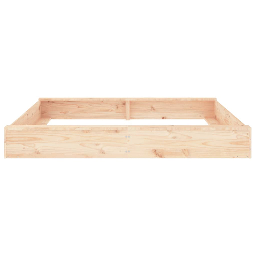 Zandbak Met Bankjes Vierkant Massief Grenenhout 160 x 160 x 20 cm Natuurlijk grenenhout