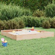 Zandbak vierkant massief grenenhout 160x160x20 cm