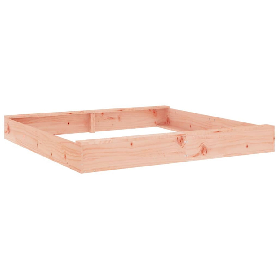 Zandbak Met Bankjes Vierkant Massief Douglashout 160 x 160 x 20 cm Natuurlijk douglashout