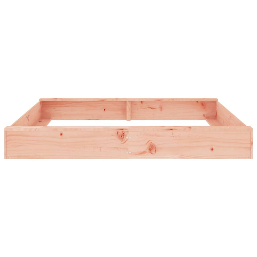 Zandbak Met Bankjes Vierkant Massief Douglashout 160 x 160 x 20 cm Natuurlijk douglashout