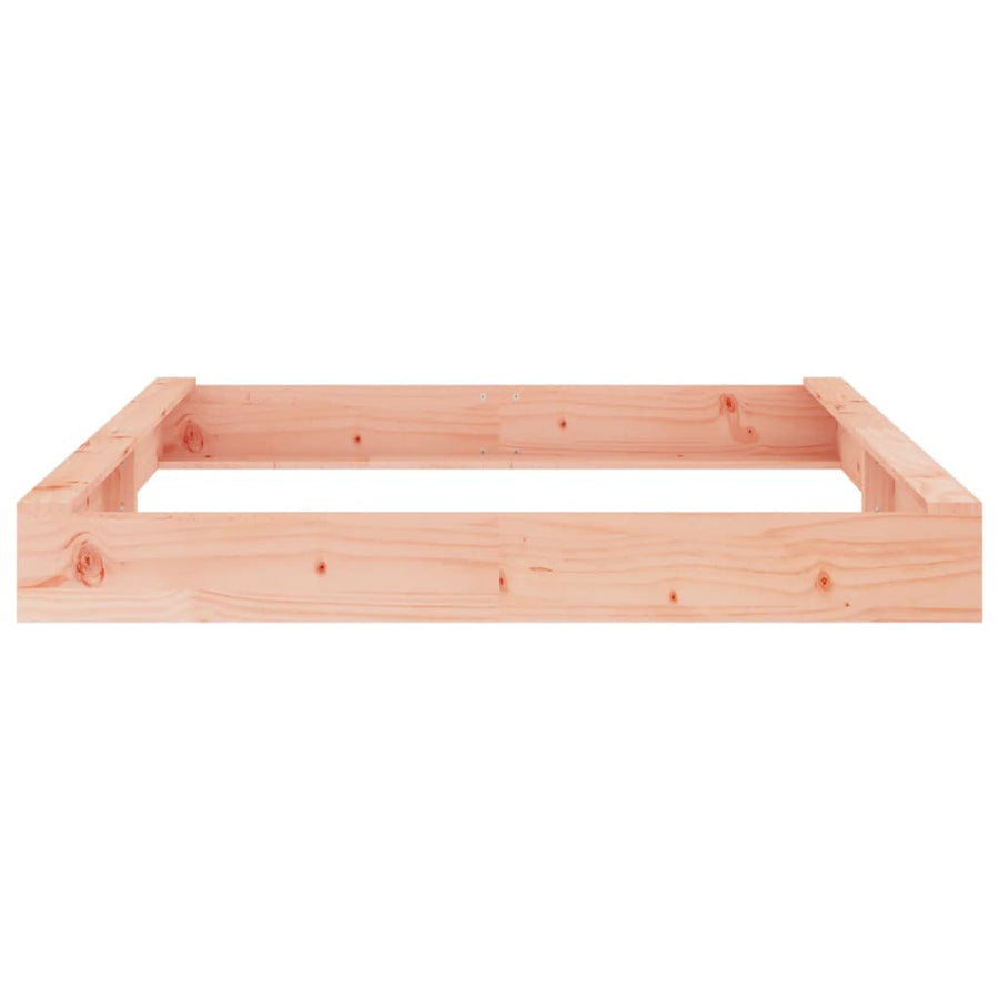 Zandbak Met Bankjes Vierkant Massief Douglashout 160 x 160 x 20 cm Natuurlijk douglashout