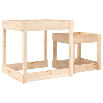 Zandtafels 2 Stuks Massief Grenenhout