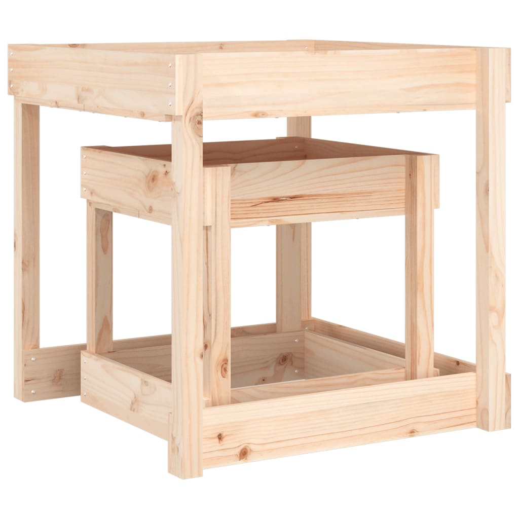 Zandtafels 2 Stuks Massief Grenenhout