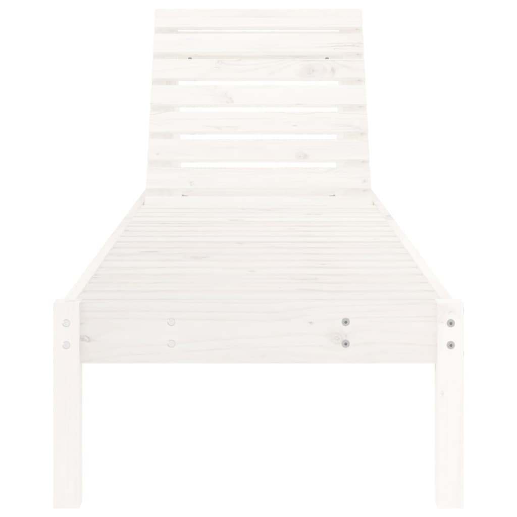 Ligstoelen 199,5X60X74 Cm Massief Grenenhout Wit 2 Wit grenenhout