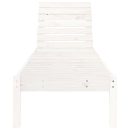 Ligstoelen 199,5X60X74 Cm Massief Grenenhout Wit 2 Wit grenenhout