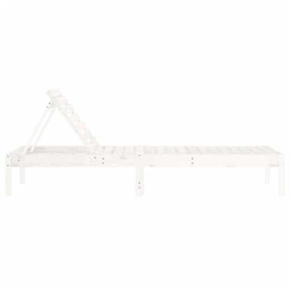 Ligstoelen 199,5X60X74 Cm Massief Grenenhout Wit 2 Wit grenenhout