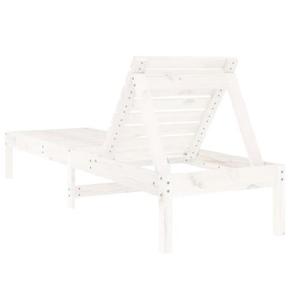 Ligstoelen 199,5X60X74 Cm Massief Grenenhout Wit 2 Wit grenenhout