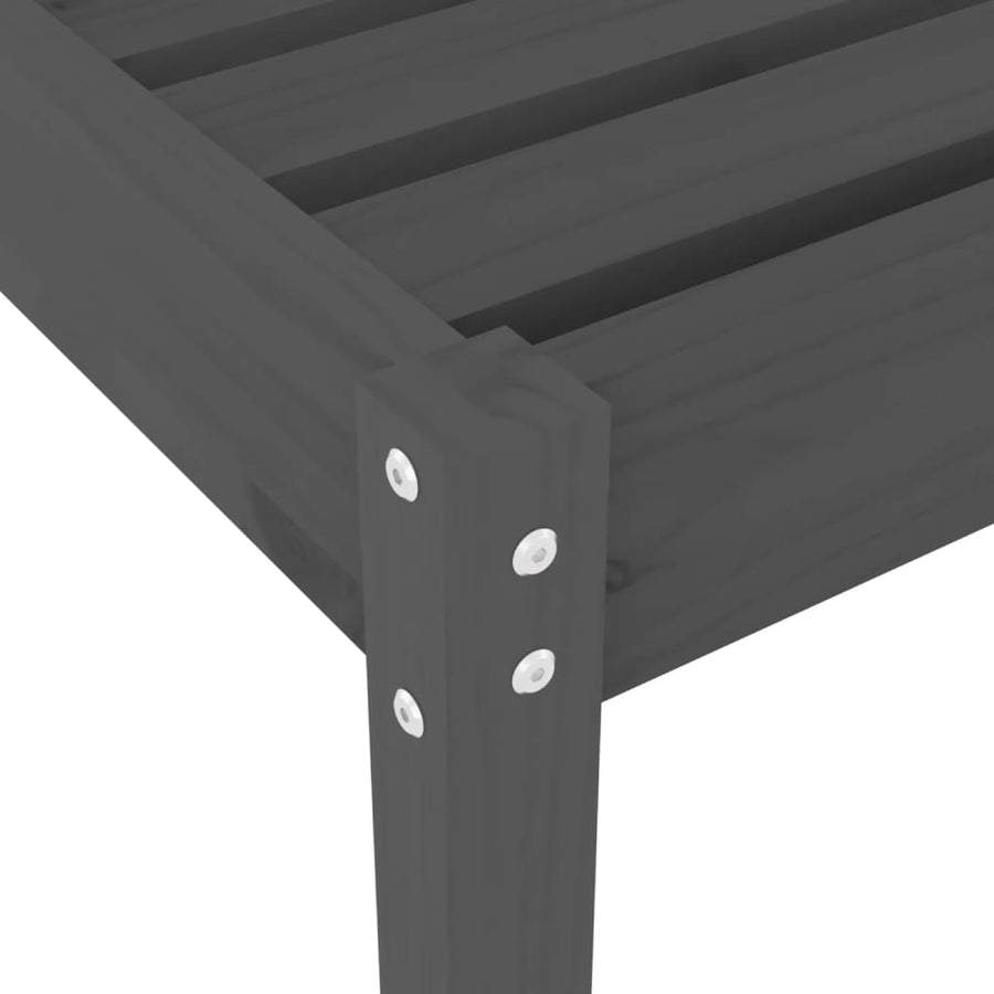 Ligbedden 199,5X60X74 Cm Massief Grenenhout Grijs 2 Grijs grenenhout