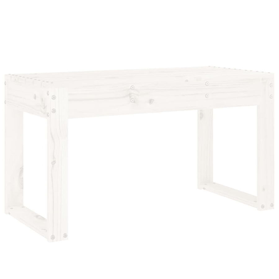 Tuinbank Massief Grenenhout Wit 80 x 38 x 45 cm Wit grenenhout