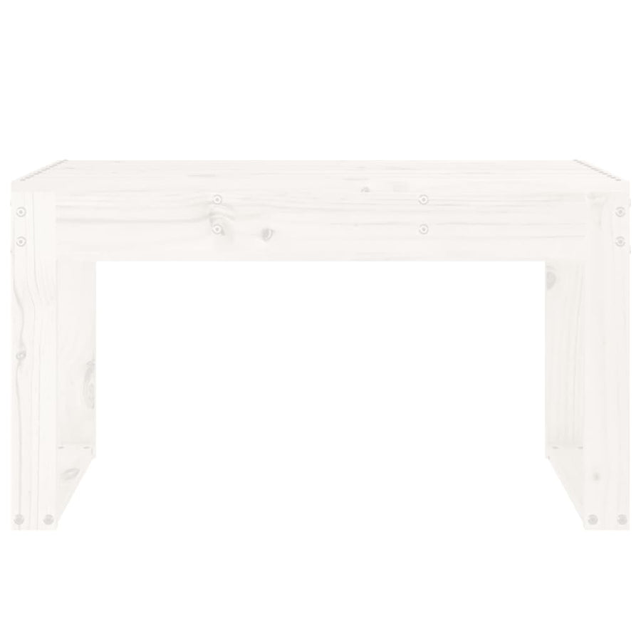 Tuinbank Massief Grenenhout Wit 80 x 38 x 45 cm Wit grenenhout
