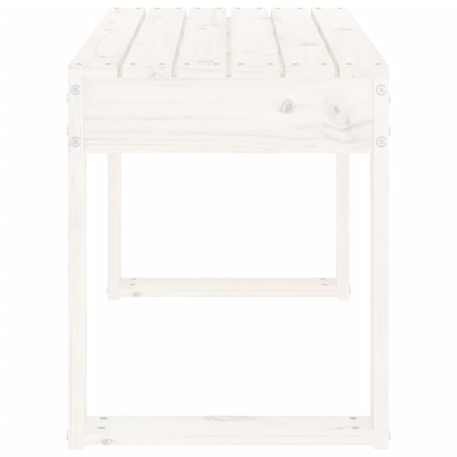 Tuinbank Massief Grenenhout Wit 80 x 38 x 45 cm Wit grenenhout