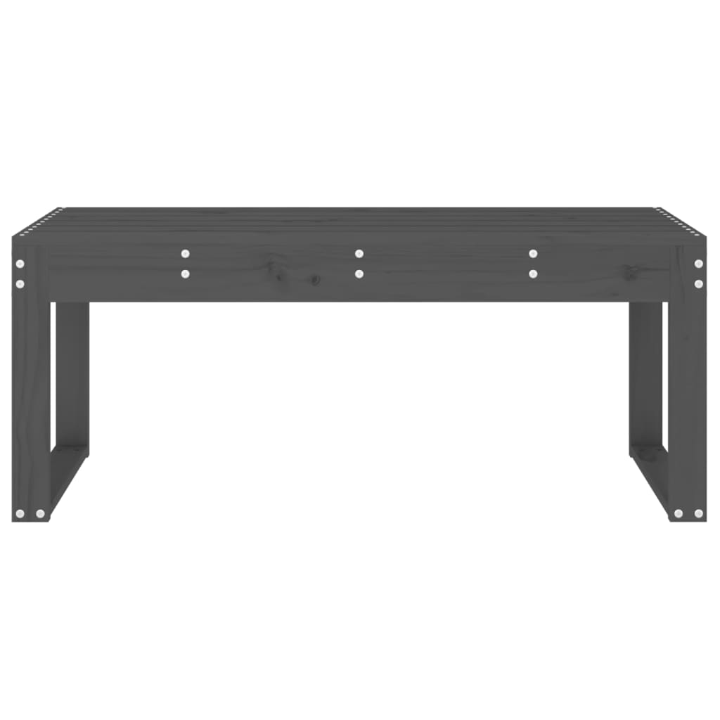 Tuinbank Massief Grenenhout Grijs 110 x 38 x 45 cm Grijs grenenhout