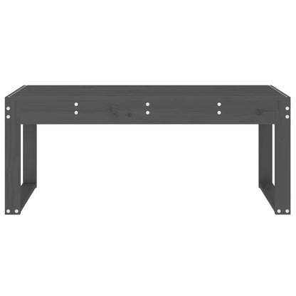 Tuinbank Massief Grenenhout Grijs 110 x 38 x 45 cm Grijs grenenhout