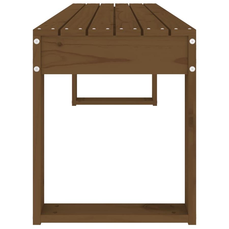 Tuinbank Massief Grenenhout Honingbruin 110 x 38 x 45 cm Honingbruin grenenhout
