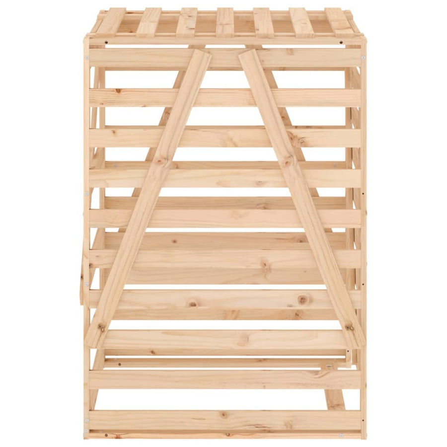 Containerberging 84X90X128,5 Cm Massief Grenenhout 84 x 90 x 128.5 cm Natuurlijk grenenhout