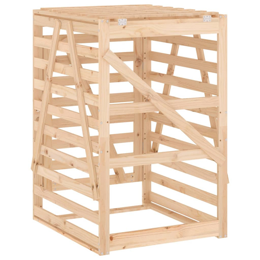 Containerberging 84X90X128,5 Cm Massief Grenenhout 84 x 90 x 128.5 cm Natuurlijk grenenhout
