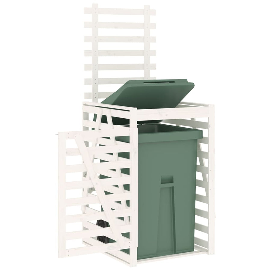 Containerberging 84X90X128,5 Cm Massief Grenenhout Wit 84 x 90 x 128.5 cm Wit grenenhout