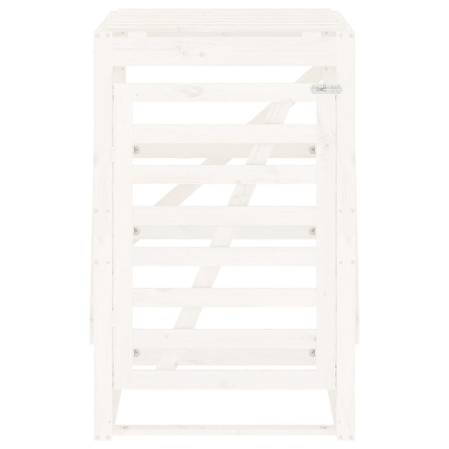 Containerberging 84X90X128,5 Cm Massief Grenenhout Wit 84 x 90 x 128.5 cm Wit grenenhout