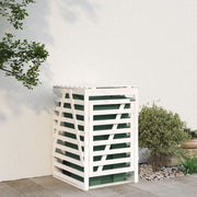 Containerberging massief grenenhout 84x90x128,5 cm wit