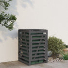 Containerberging massief grenenhout 84x90x128,5 cm grijs