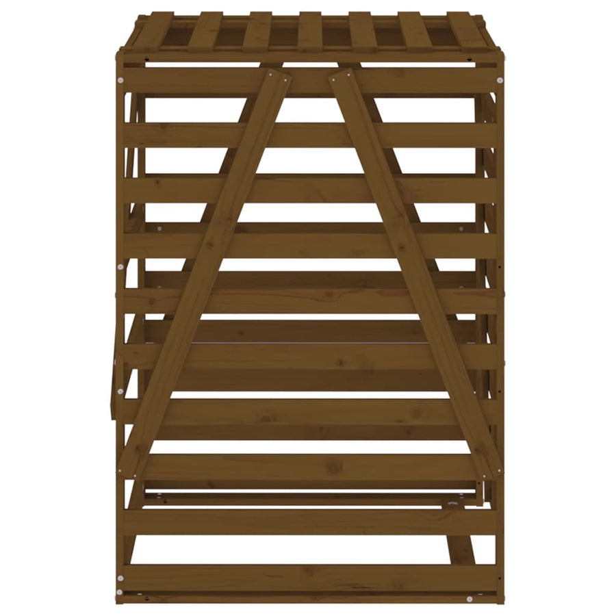 Containerberging 84X90X128,5 Cm Massief Grenenhout Honingbruin 84 x 90 x 128.5 cm Honingbruin grenenhout
