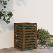 Containerberging massief grenenhout 84x90x128,5 cm honingbruin