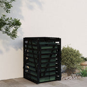 Containerberging massief grenenhout 84x90x128,5 cm zwart