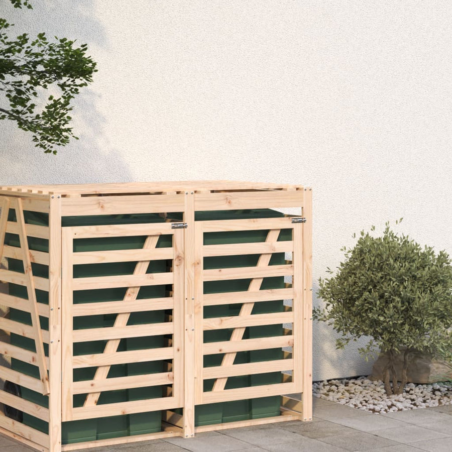 Containerberging Verlengstuk Massief Grenenhout 78 x 91.5 x 128.5 cm Natuurlijk grenenhout
