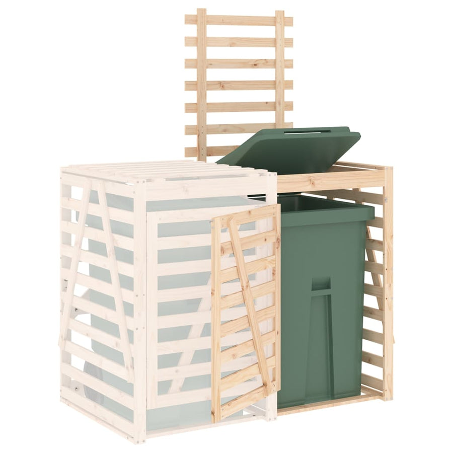Containerberging Verlengstuk Massief Grenenhout 78 x 91.5 x 128.5 cm Natuurlijk grenenhout