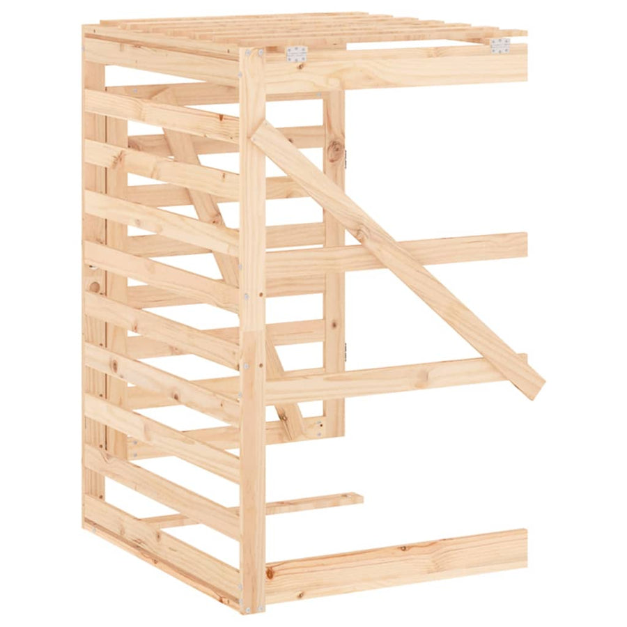 Containerberging Verlengstuk Massief Grenenhout 78 x 91.5 x 128.5 cm Natuurlijk grenenhout