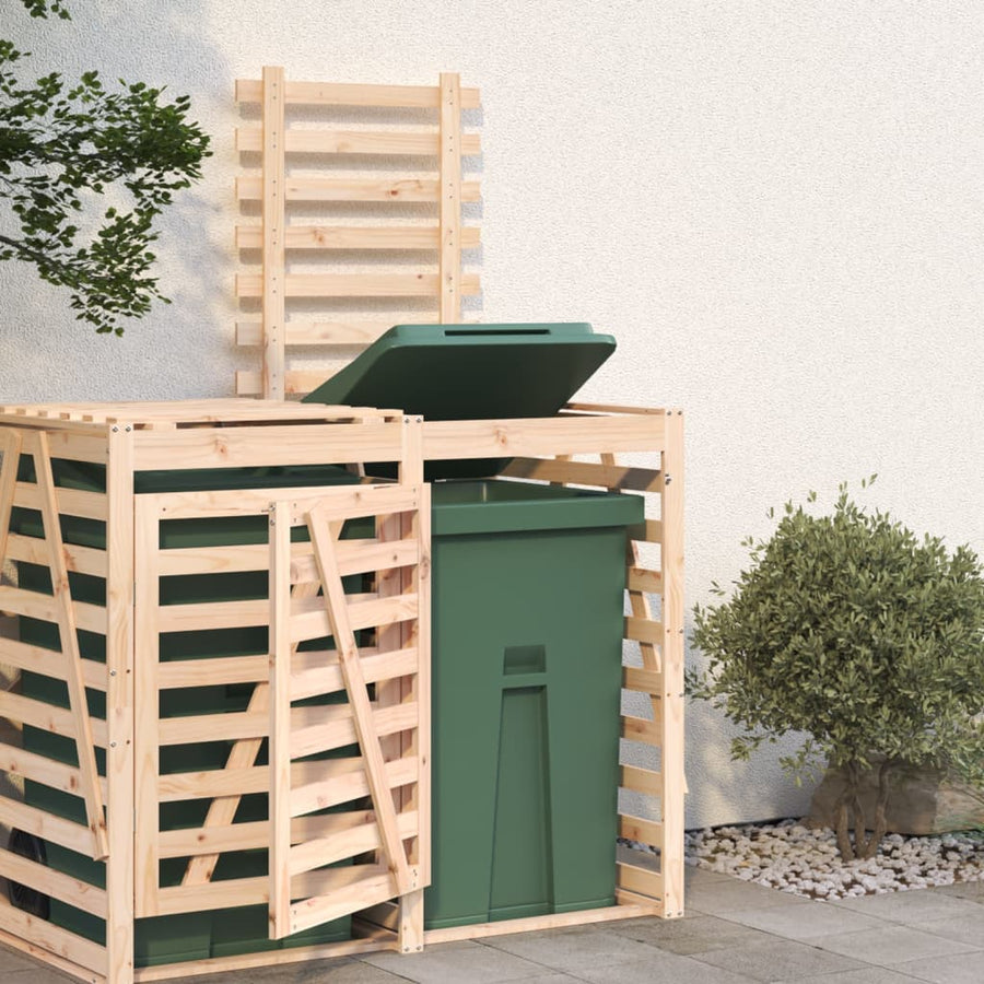 Containerberging Verlengstuk Massief Grenenhout 78 x 91.5 x 128.5 cm Natuurlijk grenenhout