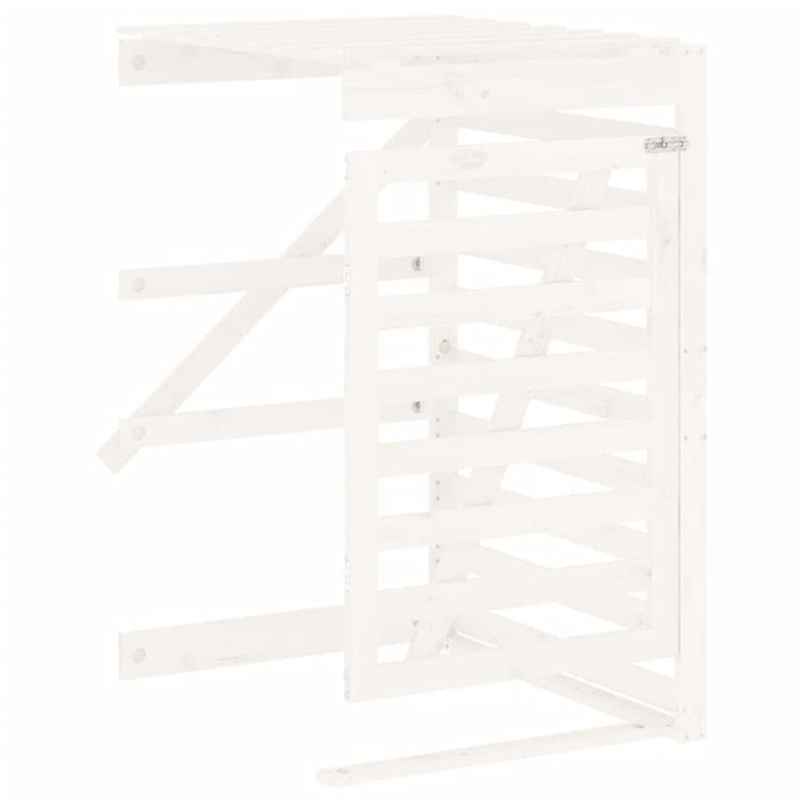 Containerberging Verlengstuk Massief Grenenhout Wit 78 x 91.5 x 128.5 cm Wit grenenhout