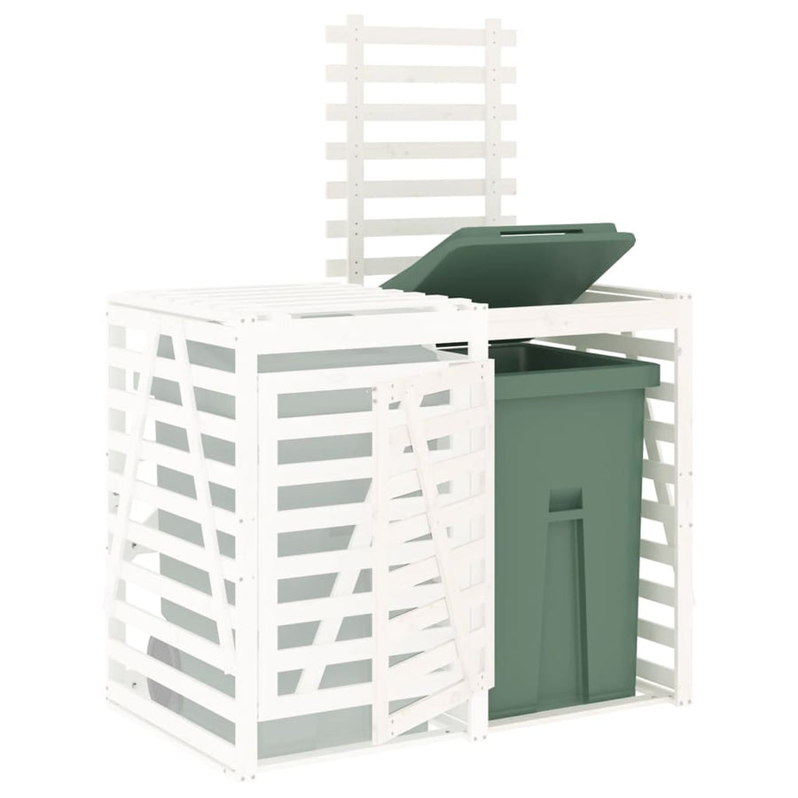 Containerberging Verlengstuk Massief Grenenhout Wit 78 x 91.5 x 128.5 cm Wit grenenhout