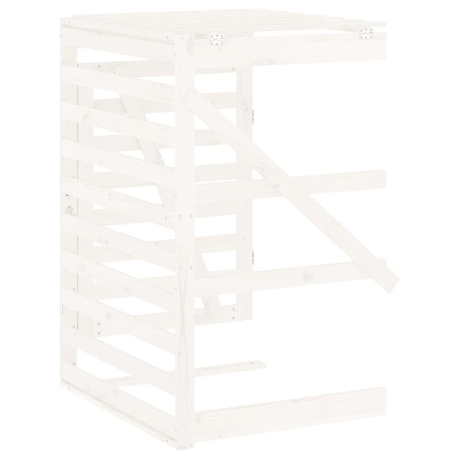 Containerberging Verlengstuk Massief Grenenhout Wit 78 x 91.5 x 128.5 cm Wit grenenhout