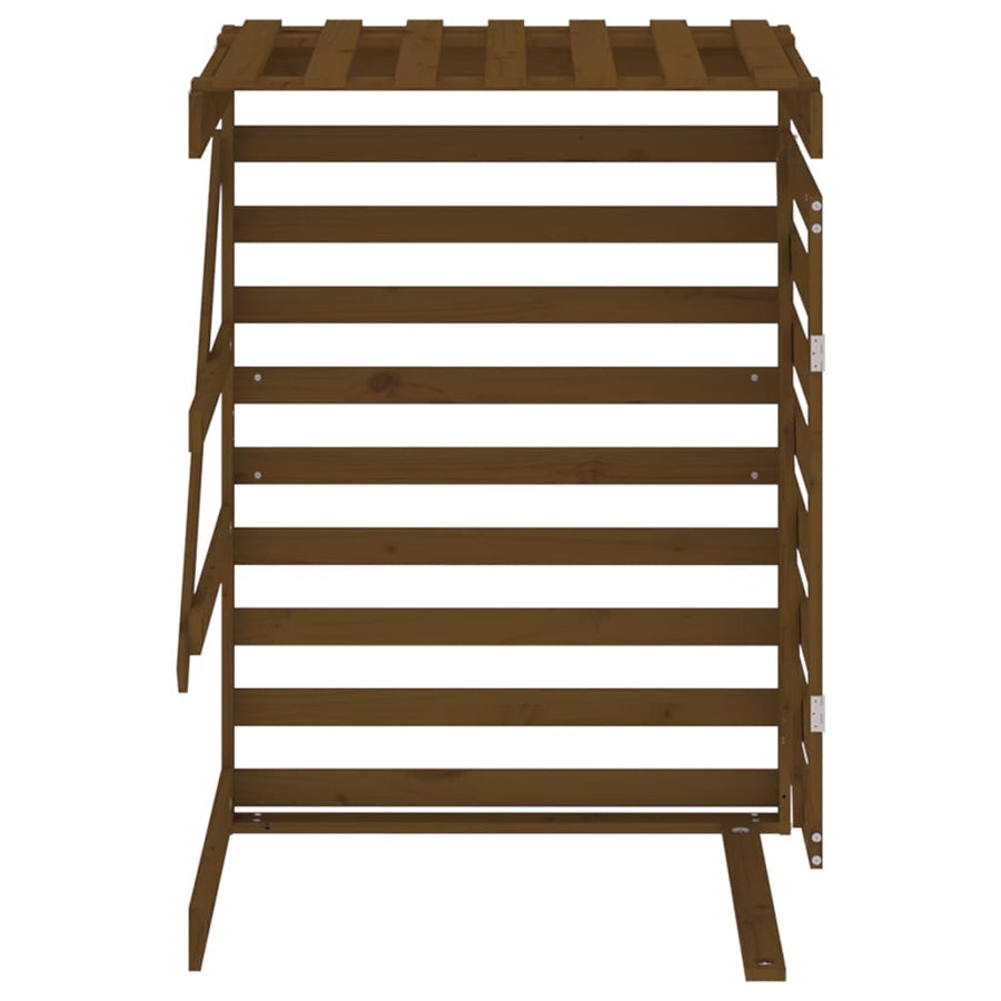 Containerberging Verlengstuk Massief Grenenhout Honingbruin 78 x 91.5 x 128.5 cm Honingbruin grenenhout