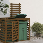 Containerberging verlengstuk massief grenenhout 78x91,5x128,5 cm honingbruin