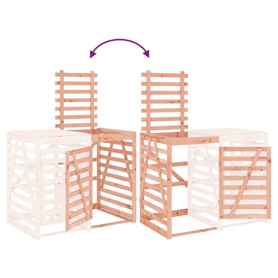 Containerberging Verlengstuk Massief Douglashout 78 x 91.5 x 128.5 cm Natuurlijk douglashout