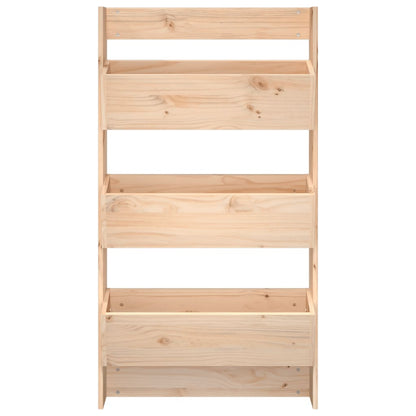 Plantenbak Wandmontage 3-Laags 60X8,5X0 Cm Grenenhout Natuurlijk grenenhout