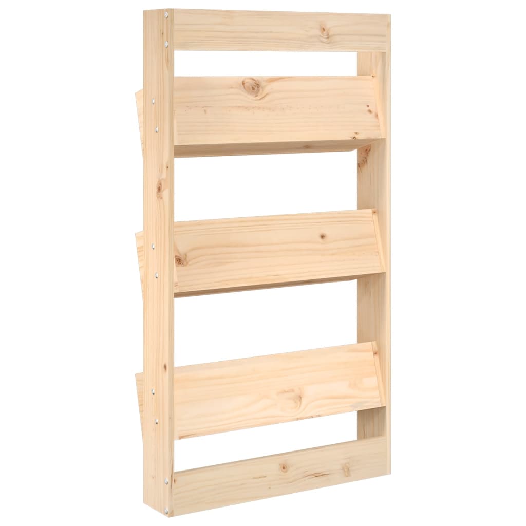 Plantenbak Wandmontage 3-Laags 60X8,5X0 Cm Grenenhout Natuurlijk grenenhout