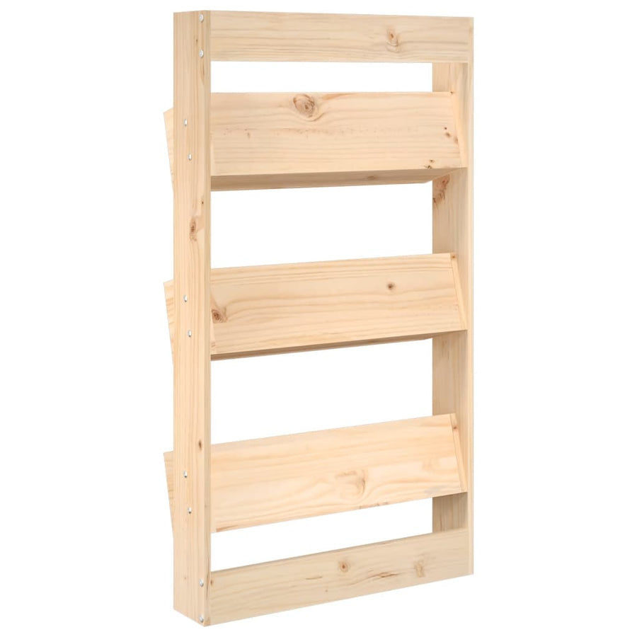 Plantenbak Wandmontage 3-Laags 60X8,5X0 Cm Grenenhout Natuurlijk grenenhout