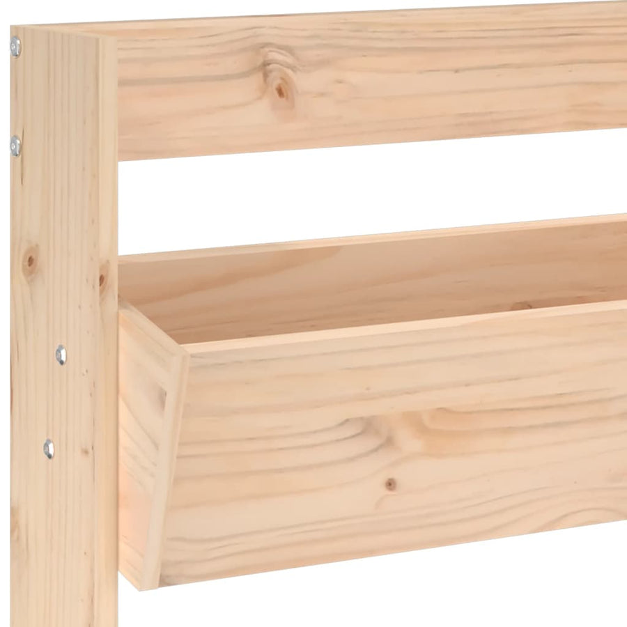 Plantenbak Wandmontage 3-Laags 60X8,5X0 Cm Grenenhout Natuurlijk grenenhout