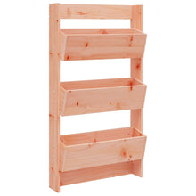 Plantenbak Wandmontage 3-Laags 60X8,5X0 Cm Douglashout Natuurlijk douglashout