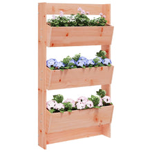 Plantenbak Wandmontage 3-Laags 60X8,5X0 Cm Douglashout Natuurlijk douglashout