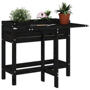 Plantenbak grenenhout met inklapbaar tafelblad 84x73x75 cm