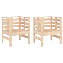 Tuinstoelen 61,5X53X71 Cm Massief Grenenhout Natuurlijk grenenhout