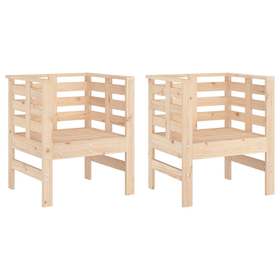 Tuinstoelen 61,5X53X71 Cm Massief Grenenhout Natuurlijk grenenhout