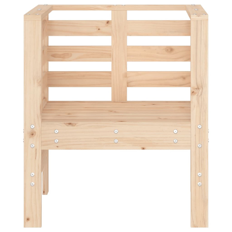 Tuinstoelen 61,5X53X71 Cm Massief Grenenhout Natuurlijk grenenhout