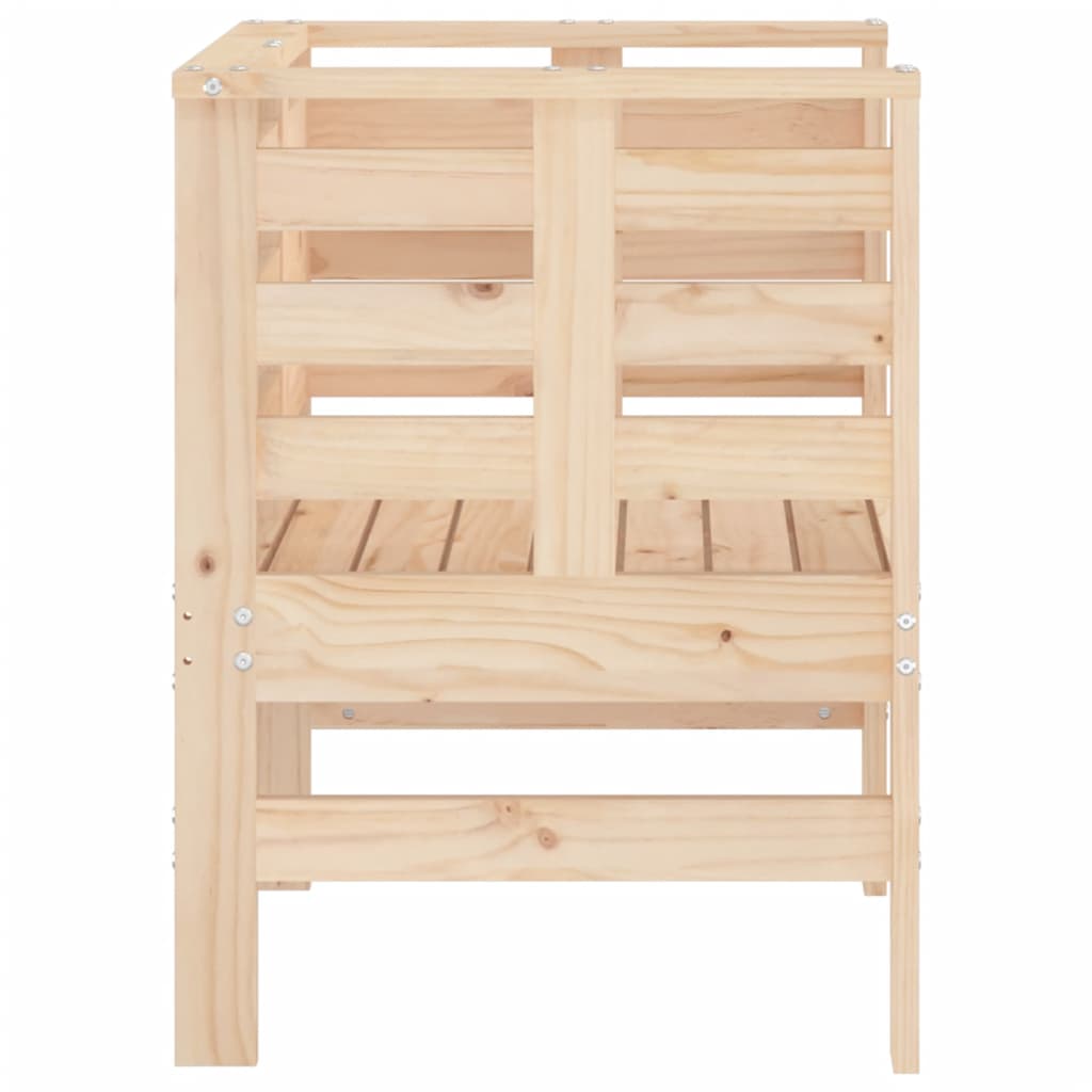 Tuinstoelen 61,5X53X71 Cm Massief Grenenhout Natuurlijk grenenhout